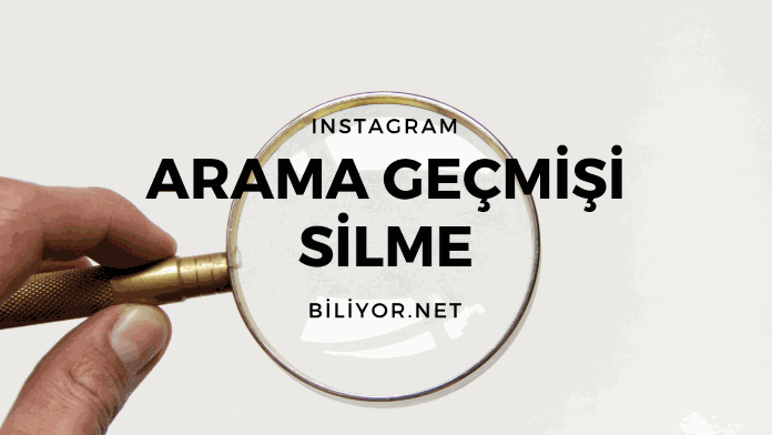 instagram arama geçmişi silme, temizleme