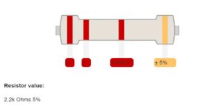 2.2 ohm direnç renkleri