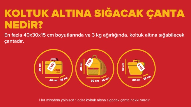 Sırt çantası el bagajı sayılır mı Pegasus