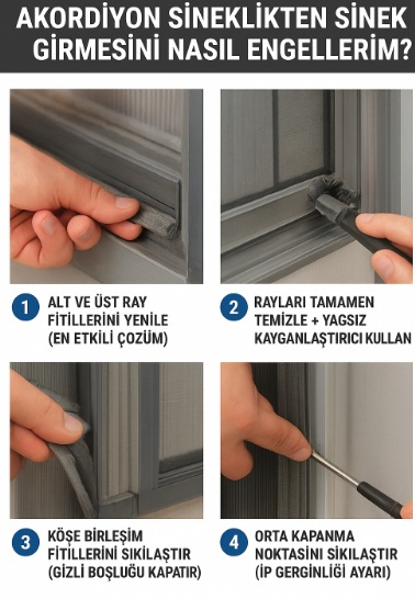 Akordiyon sineklikten sinek giriyor