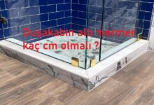 Duşakabin altı mermer kaç cm olmalı ?