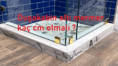 Duşakabin altı mermer kaç cm olmalı ?