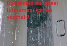 Duşakabin su lekesi tutmaması için ne yapmalı?