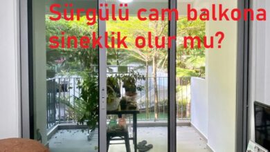 Sürgülü cam balkona sineklik olur mu?