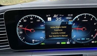 Mercedes aktif fren asistanı uyarısı