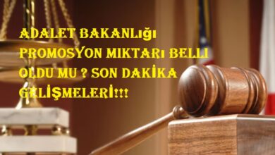 adalet bakanlığı promosyon